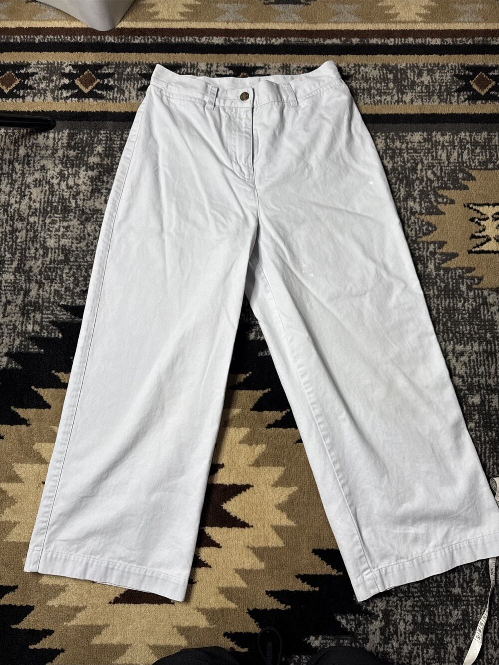 Vintage Jones New York Pants- Light Blue Cotton Sz 6 Casual Comfy Fisherman